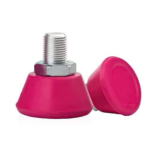 2 Pack Bibhibnn 5/8 Roller Skate Toe Stops Adjustable Rubber Plugs Brake Block,82A Pu（5/8 In） Dance Short Stem Assistant For Toe Stops Rollar Skate Stoppers Replacement Parts Accessories（Rose Red） #TOP1