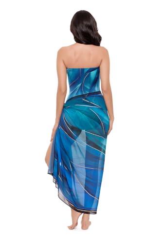 Miraclesuit 2023 Cruise Women's Tropicat Scarf Pareo Swimsuit Cover Up3