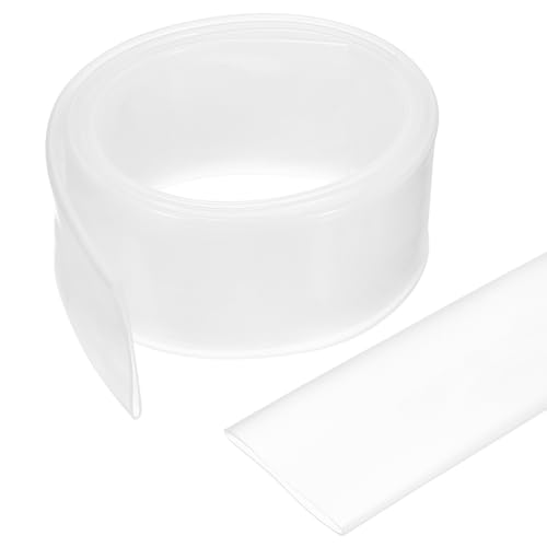 sourcing map 30mm Heat Shrink Tubing Waterproof, 3:1 Dual Wall Marine Adhesive Lined Industrial Heat Shrink Tube Wiring Wrap 3ft 1 3/16 Inch, Clear-1m