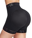 MERYOSZ Tummy Control Panties Butt Lifting Shapewear Shorts for Women Zipper Body Shaper Shorts Thigh Slimmer Underwear (Black,Large)