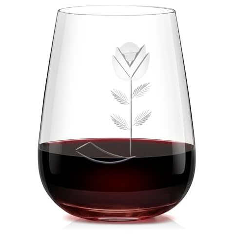 Alterf Monogrammed Stemless Wine Glasses Cover