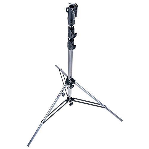 Manfrotto 126CSU trépied argenté en acier robuste pour studio