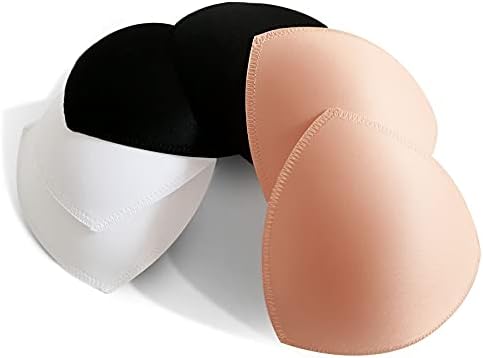 WMugthome 3 paar ronde naad vrouwen verwijderbare sport yoga beha pad