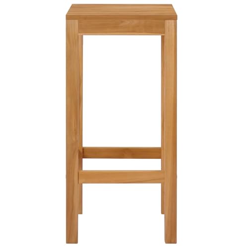 Tabouret de bar en teck résistant aux intempéries de style moderne - 8