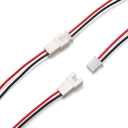 Conector JST-XH 2.54mm macho y hembra con cable silicona 10cm pack 10 pares miniatura 3