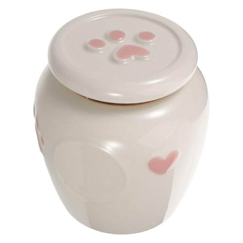La Mejor Lista de Cajas de ceniza Top 10. 41 FAVOMOTO Urna para Cenizas de Mascotas 600 Ml de Cerámica con Diseño de Corazón y Pata Rosa, Caja con Sellado Hermético para Restos de Perros y Gatos, Urna Conmemorativa...