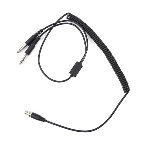 Cable reemplazo para auriculares aviación 110 cm miniatura 4