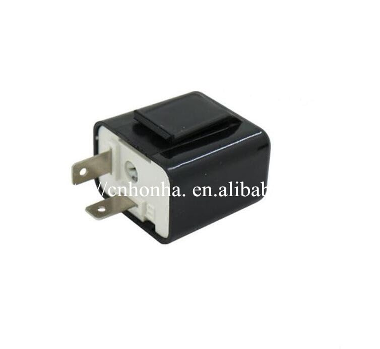 Black Auto car-Styling car Styling 12V 2 Pin Adjustable Frequency LED Flasher Relay Motorcycle Turn Signal Relays - (Color Name: 50)