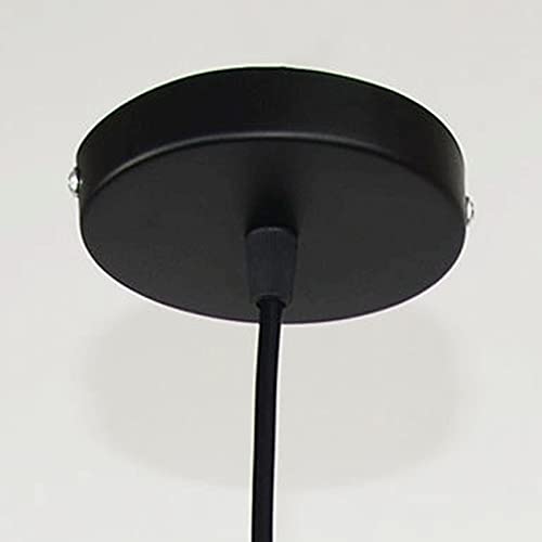 Lámpara colgante con diseño triangular y acabado negro 7