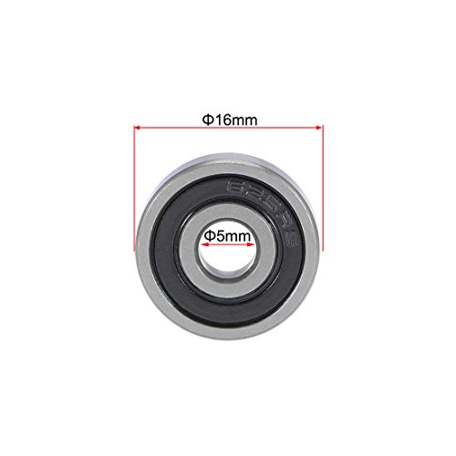 Rodamientos 625-2RS antifricción para reparar holguras en ejes de 5mm 5