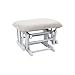 Nursery Glider & Ottoman Sets, Reclining Glider Rocker with Ottoman, Nursery Rocking Breastfeeding Maternity Chair for Baby Room, Recliner Glider with Ottoman, Padded Arms - Light Gray, Light Gray