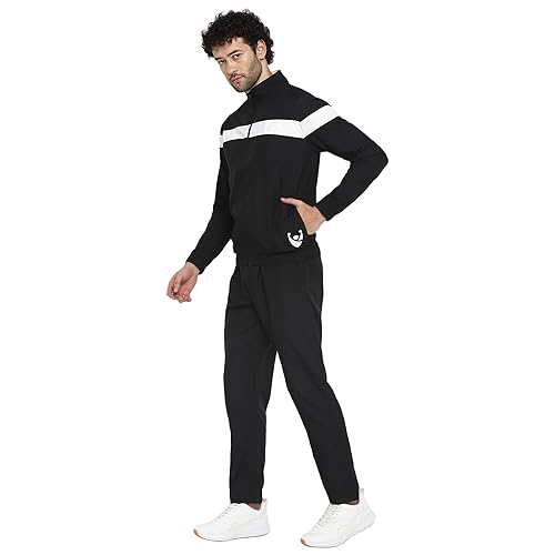 Image of YUUKI MEN MENS NSP CNS TS 1 Track Suit, BLACK /WHITE, L