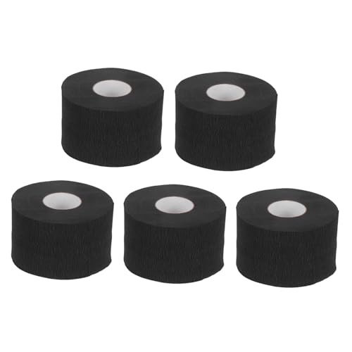 Bandes de cou papier jetables PLAFOPE noir protection nuque coiffure salon barbier 5 pcs
