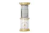 ✓ Italienische Barock Eckvitrine in Weiß/Gold 2-Türig