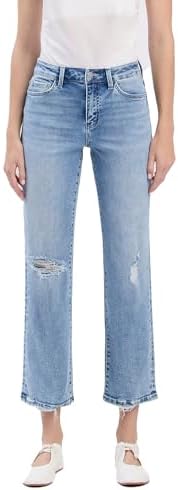 VERVET High Rise Ankle Straight Jeans T6525 image 5