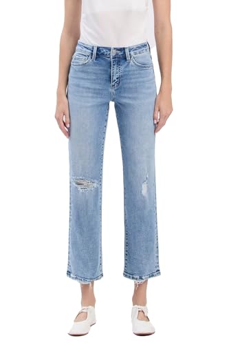 VERVET High Rise Ankle Straight Jeans T6525
