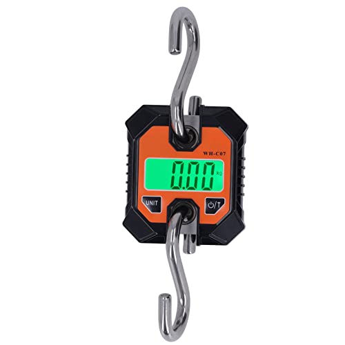 Digital Hanging Scale Industrial Crane Scale LCD Display Crane Scale Electronic Crane Scale Digital Crane Scale with Hooks LCD Display Electronic Hanging Scale for Industrial Use