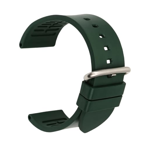 Cong Yi �t���I�����o�[�̎��v�o���h20mm 22mm 24mm�t�@�b�V�����X�|�[�c�X�|�[�c���o�[�X�g���b�v�E�H�b�`�o���h�E�H�b�`�u���X���b�g�x���g(Green S,20mm)