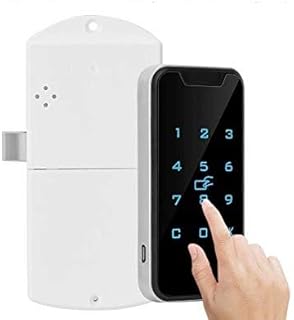 Electronic Cabinet Lock, Zinc Alloy Smart Digital RFID Password Keyless Lock Touch Keypad Electronic Wardrobe File Door Drawers Lock