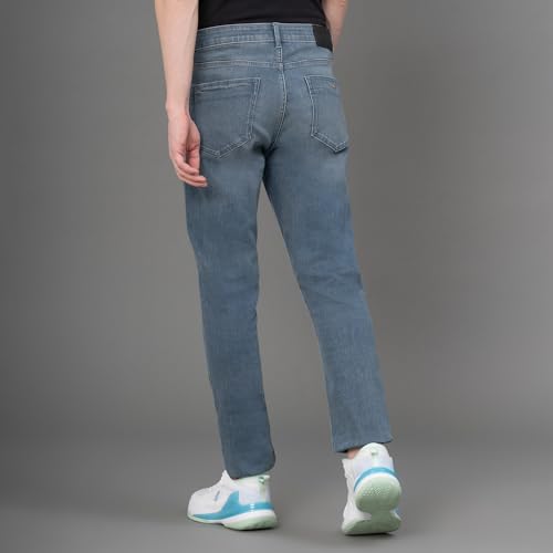 Image of Red Tape Denim Jeans for Men in Medium Blue| Denim Jeans
