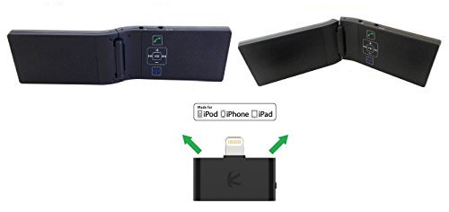 KOKKIA i10L_Plus_2M10 : Digital i10L Bluetooth Splitter Transmitter for iPhone, iPad, iPod Touch with Lightning Connector Plus 2 M10 Pocket Bluetooth Stereo Speakers. 1