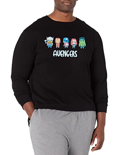 T-shirt Marvel homme grande taille 4XL vêtement Avengers noir confortable