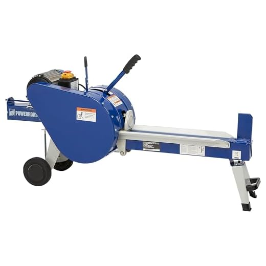 Powerhorse Horizontal Double Flywheel Kinetic Electric Log Splitter - 7-Ton, 15 Amp, 120V Motor