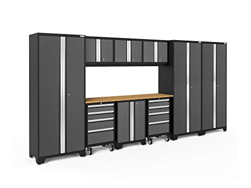 Image of NewAge Products Bold Series Gray 10 Piece Set, Garage Cabinets, 50412