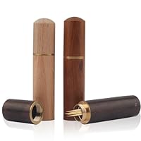3 Stück tragbarer Zahnstocherhalter aus Holz,kleines Zahnstocheretui aus Holz zur Aufbewahrung von Zahnstochernadeln, schöner Zahnstocherspender aus im Taschenformat für kleine Gegenstände,Nadeln