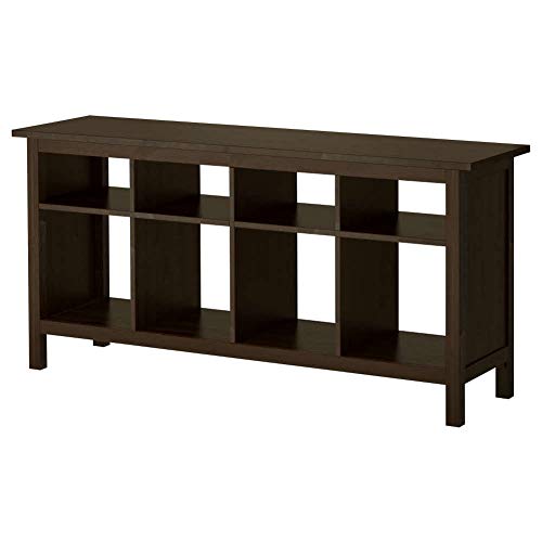 HEMNES - Mesa de Consola (Color Negro y marrón)