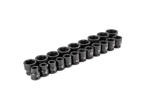 Image of TEKTON 3 /4 Inch Drive Impact Socket Set, 21-Piece | SID93001