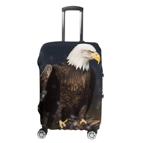 Bald Eagle Luggage Covers Tsa Approved Suitcase Cover Elastic Washable Luggage Sleeve Carry on Cover Protector Anti-Scratch Suitcase Protector Fits 19-30 Inch Case(L)