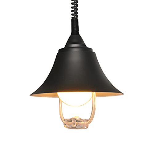Lustre créatif industriel en métal noir de style Edison et chic