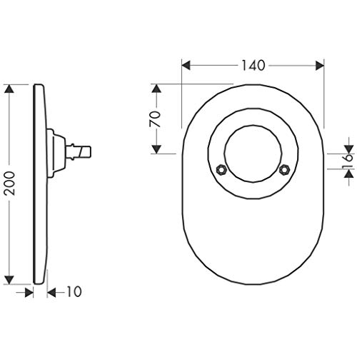 hansgrohe Conversion kit from Mixer Ball to M3 Cartridge for Shower Mixers for Concealed Installation Matching Handle is Required Separately - Image 2