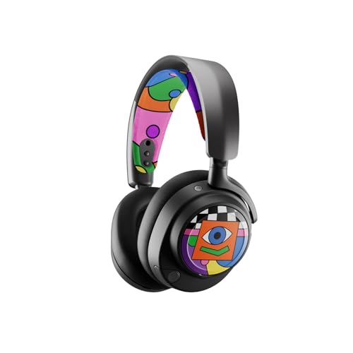 Image of SteelSeries Arctis Nova Booster Pack - Limited Edition Artist Collaboration - Roma Bib - Gaming Headset Accessory - Nylon Headband - Customize with Unique Speaker Plates