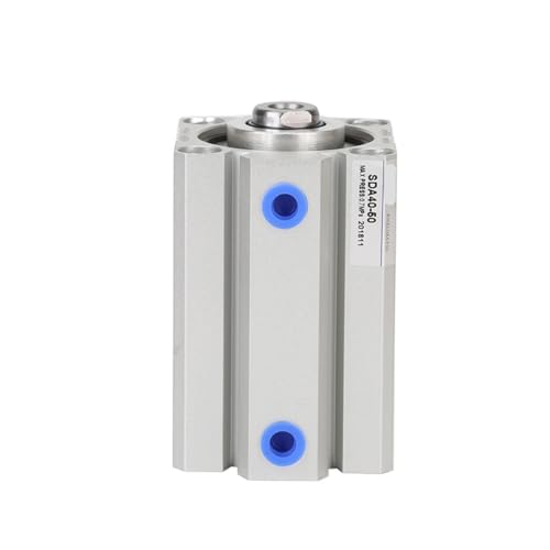 Cilindro neumático compacto para ahorrar espacio en maquinaria con carrera de 10mm de doble acción 6