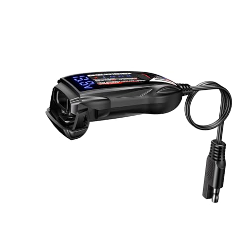 Kaedear(カエディア) バイク バッテリー充電器 USB 入力 12V/6V バッテリー チャージャー 充電器 2A メンテナンス サルフェーション除去 機能 コンセントが無い環境でもバッテリー充電が可能 電圧計/パルス/12V&6Vバッテリー/USB出力 スマートバッテリーチャージャーPRO KDR-B12S