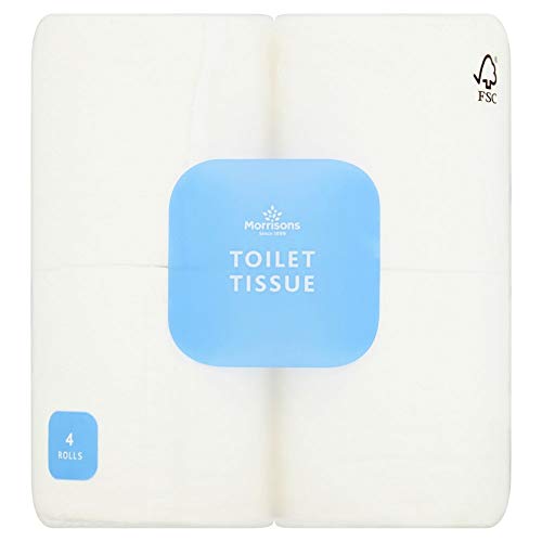 Morrisons Toilet Tissue White 4 Pack wellnesspalace.co.uk