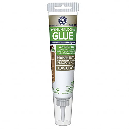GE Silicone 2 Medium Strength Silicone Glue 2.8 ounce oz.