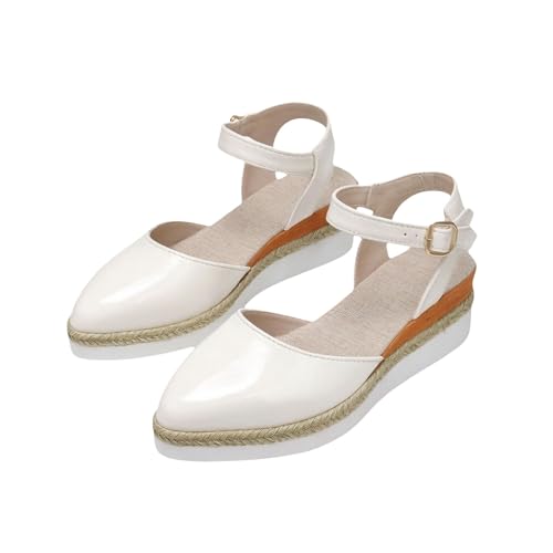 Sandales plates bout fermé ajustables pour marcher sans douleur