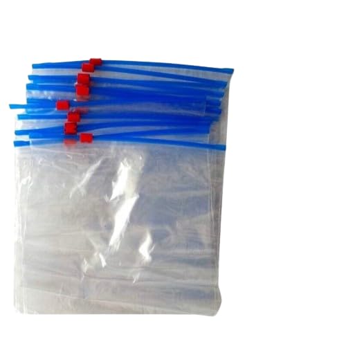 Trto 12 Large Strong Slide Zip Lock Resealable/Reusable Freezer/Food Bags Bpa Free Zip Seal Freezer Bags