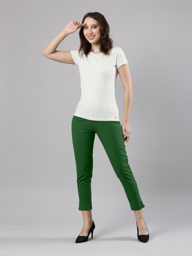 Image of Femmora Comfortable Fit Solid Straight Pant, Breathable Cotton Fabric with Side Zip Button Closure, for Women, Pack of 1
