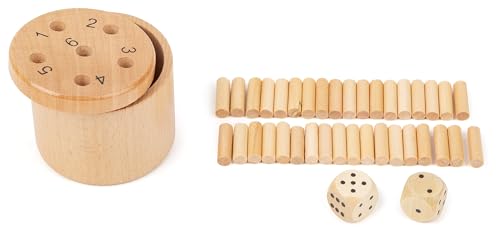 small Foot Würfelspiel 6 Raus, Logikspiel für 2-6 Personen, Gesellschafspiel für die ganze Familie, ab 5 Jahren, 11365
