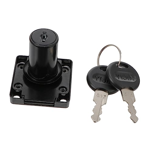 Operitacx Drawer Lock Cupboard Lock with Long Black Tongue Core for Office Drawer Security