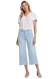 Capri-Jeans mit weitem Bein in klarem Wasser von Brigitte, Blau, 38 DE