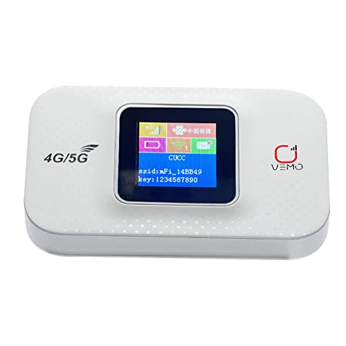 VEMART E5783 Plus 4G LTE CAT4 300Mbps Router WiFi PortáTil con Ranura para Tarjeta SIM Coche Mobile WiFi 3000Mah BateríA Router PortáTil