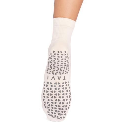 Image of TAVI Aria Pilates Socks - Grip Socks for Women with Non-Slip Grippy Sole and Arch Support, Wear for Yoga, Barre, Dance