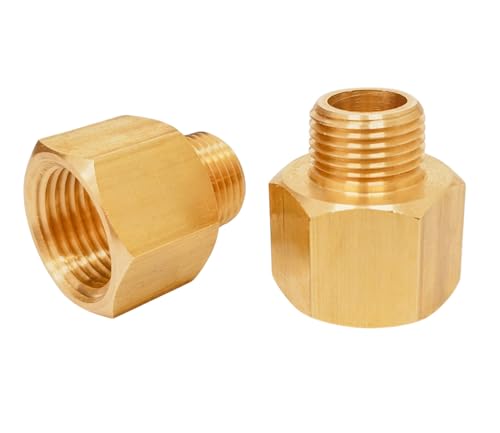 31kLFMPiXfL. SL500 T TANYA HARDWARE 2 Pack Brass Pipe Fittings, 1/2