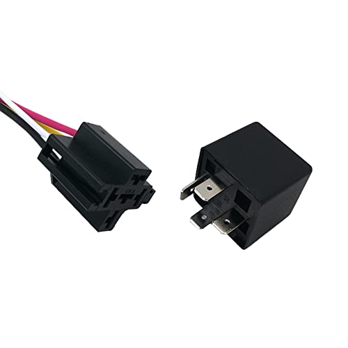 Relais JD2912 12V 4 broches avec prise pour contrôle automobile