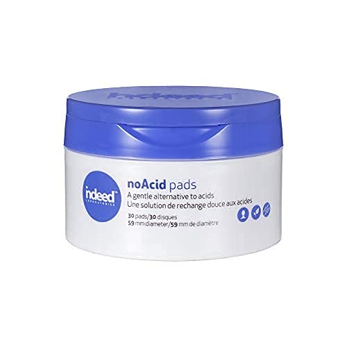 Indeed Labs noAcid Facial Exfoliating Pads - Exfoliates, Retexturizes, and Revitalizes the skin, 30 Pads